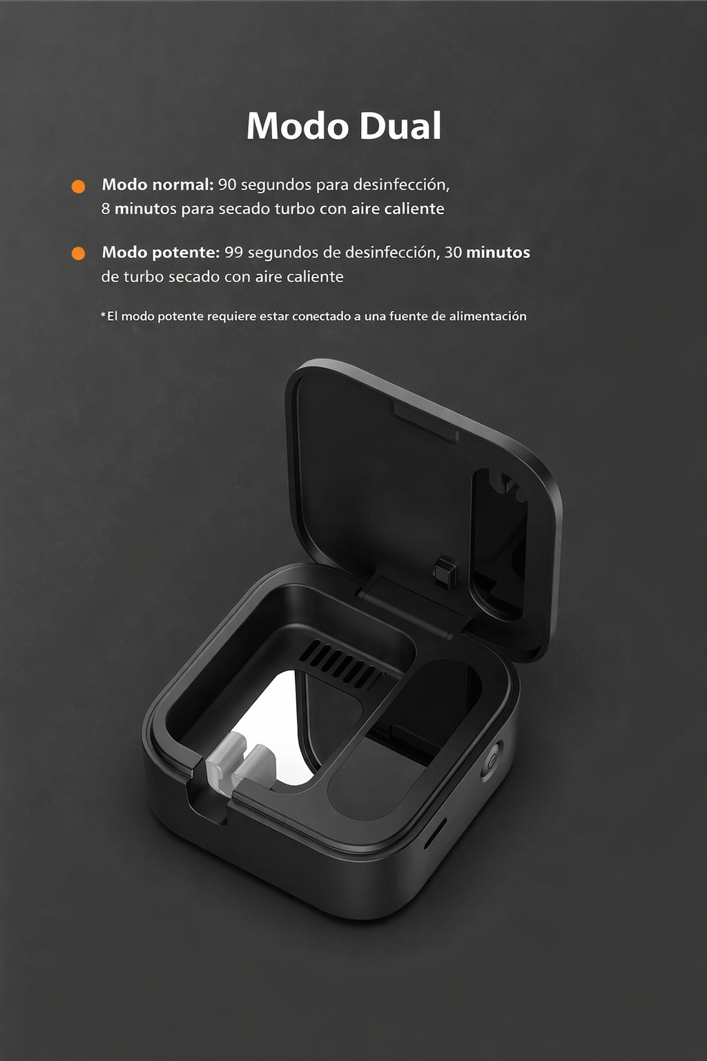 CleanBrush UV - Esterilizador UV Portátil para Cepillos Dentales